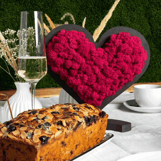 Moosbild „Herzstück“ mit Geschenkverpackung