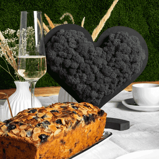 Moosbild „Herzstück“ mit Geschenkverpackung