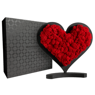 Moosbild „Herzstück“ mit Geschenkverpackung
