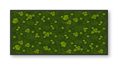 Konfiguriertes Moosbild Ballen- & Waldmoos 260cm x 120cm (B x H) mit Holzplatte in Anthrazit