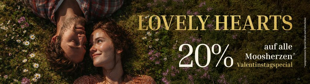 Lovely Hearts 💝 20% Rabatt auf alle* Moosherzen