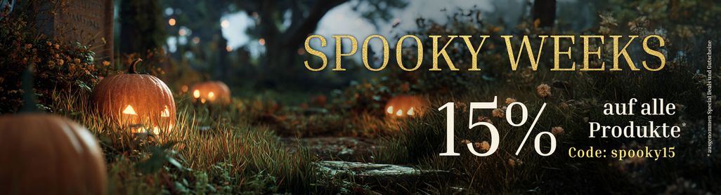 Spooky Weeks 🎃 jetzt 15 auf alle* Moosbilder sparen mit dem Code spooky15