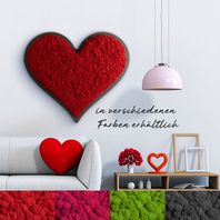 Moosbild „Herzstück“ groß mit Islandmoos
