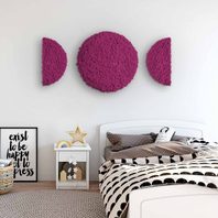 Moos 'Moon Phase' 3er Set Islandmoos Flamingo randbemoost