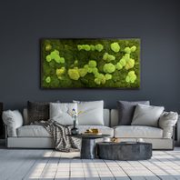 Moosbild Gigant mit Wald- & Kugelmoos