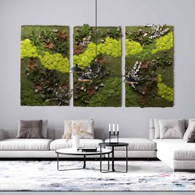 Moosbild Triptychon 