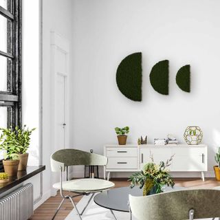 Moos ´Half Moon´ 3er Set Islandmoos Moosgrün randbemoost (78er, 60er & 40er) - 1