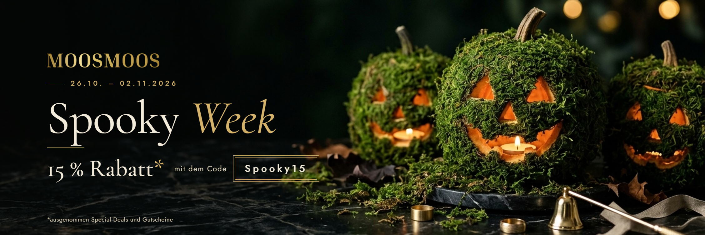 Spooky Week 👻 jetzt 15% auf alle* Moosbilder sparen mit dem Code spooky15